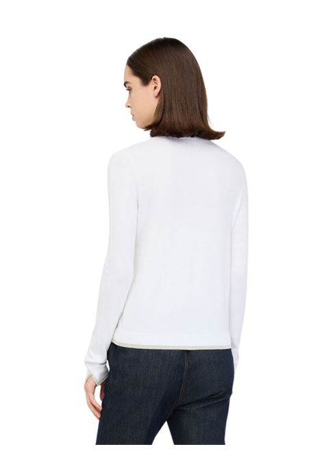 Cardigan con dettagli in lurex® BIANCO LANA Liu Jo | MF5225MS49I10701